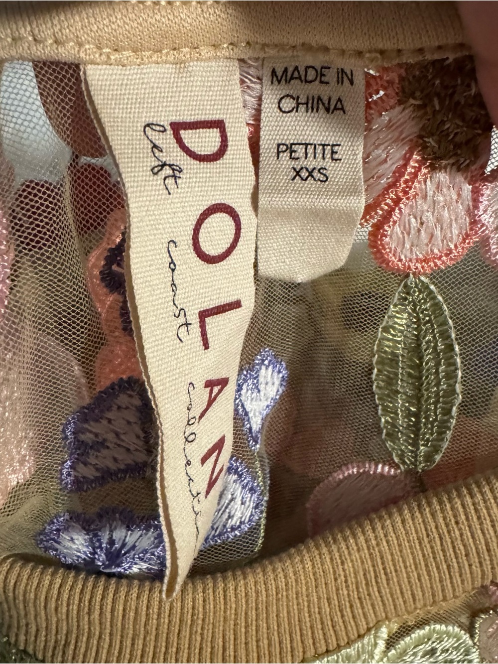 Dolan Left Coast Flower Appliqué Sheer T-Shirt
Size XX -Small - Picture 2 of 7
